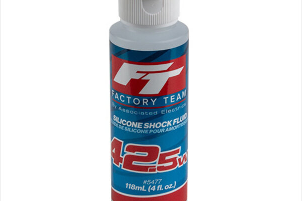 Team Associated 42.5Wt Silicone Shock Oil, 4oz Bottle (538cSt)