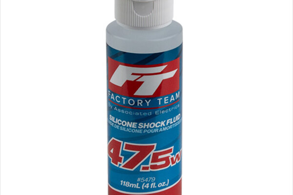 Team Associated 47.5Wt Silicone Shock Oil, 4oz Bottle (613 cSt)