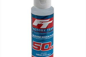 Team Associated 50Wt Silicone Shock Oil, 4oz Bottle (650 cSt)