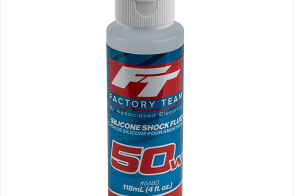 Team Associated 50Wt Silicone Shock Oil, 4oz Bottle (650 cSt)
