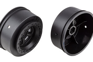 Team Associated DR10 Drag Rear Wheels, Black