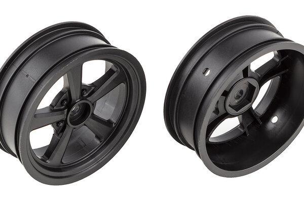 Team Associated ASC71079   DR10 Drag Front Wheels, Black