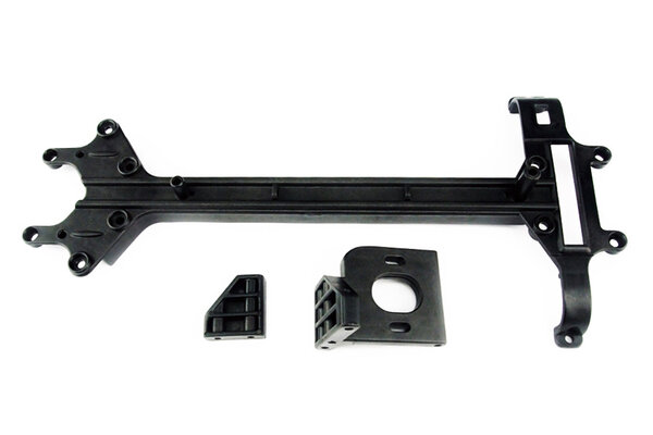 CARISMA M40S Upper Deck, Chassis Brace Motor Mount Set