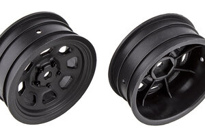 Team Associated ASC71096  SR10 Black Front Wheels