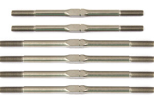 Team Associated FT Titanium Turnbuckle Set, for RC10T6.1, Silver Team Associated FT Titanium Turnbuckle Set, for RC10T6.1, Silver