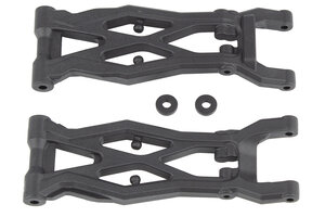Team Associated RC10T6.2 FT Rear Suspension Arms, Gull Wing, Carbon Fiber