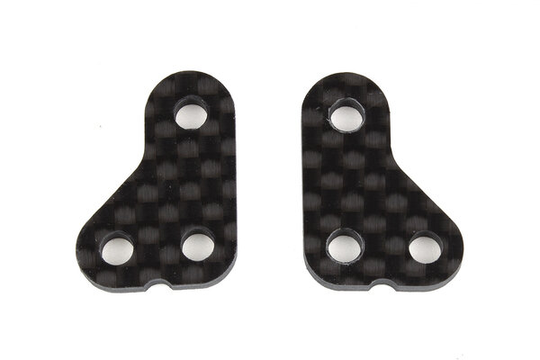 Team Associated RC10T6.2 Steering Arm, +1mm, Carbon Fiber