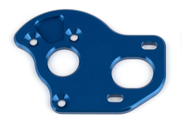 Team Associated RC10T6.2 Laydown Motor Plate, Blue Aluminum