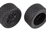 Team Associated ASC71195  SR10 Rear Wheels w/ Street Stock Tires, Mounted