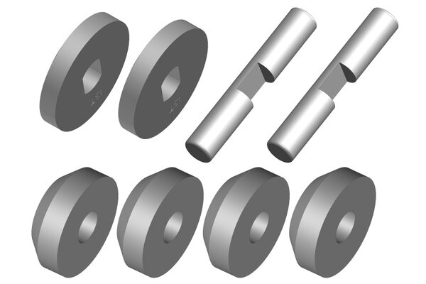 Corally (Team Corally) Planetary Differential Gears - Metal - 1 Set: Mammoth, Moxoo,