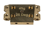 Team Associated DR Factory Team Brass Front Bulkhead, 25deg