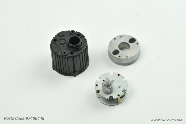 Cross RC Gearbox Assembly (plastic, complete): SG4, SR4