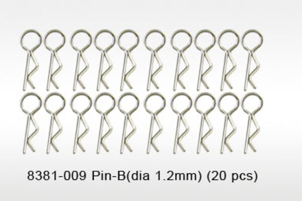 DHK Hobby Body Pins (1.2mm) (16)
