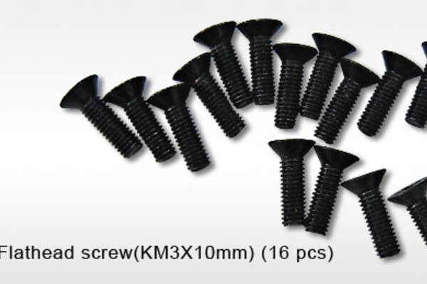 DHK Hobby Flathead Screw (3x10mm) (16)