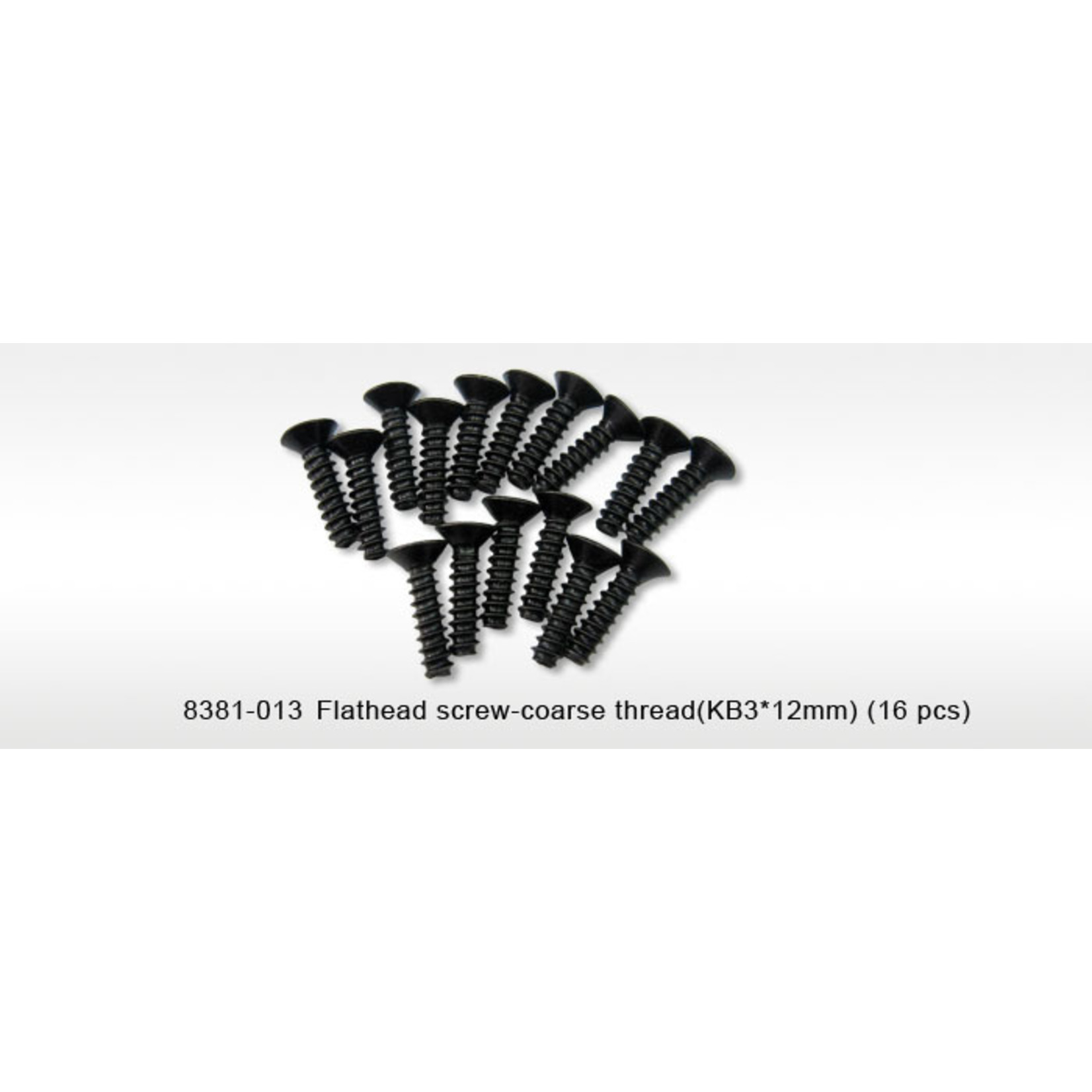 DHK Hobby Flathead Screw - Coarse Thread (3x12mm) (16) - Maximus