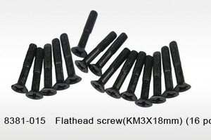 DHK Hobby Flathead Screw (3x18mm) (16) - Maximus DHK Hobby Flathead Screw (3x18mm) (16) - Maximus