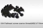 DHK Hobby Flathead Screw - Coarse Thread (2.6x10mm) (16)