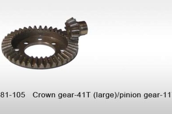 DHK Hobby Crown Gear - 41T (Large) & Pinion Gear - 11T (Small)