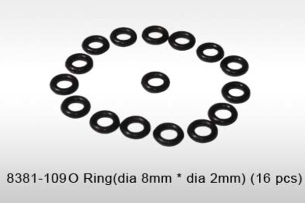 DHK Hobby Differential O - Ring (8mmx2mm) (8)
