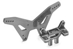 Exotek Racing Carbon Rear Tower Set, 7075 and 4mm CF, for 22S Drag