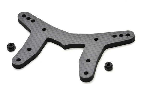 Exotek Racing Carbon Front Tower, 4mm CF, for Losi 22S Drag