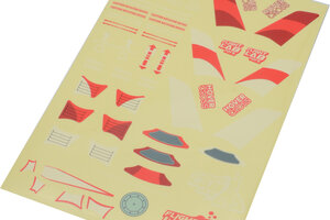 Flight Lab Toys Decal Sheet, Red; HoverCross