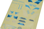 Flight Lab Toys Decal Sheet, Blue; HoverCross