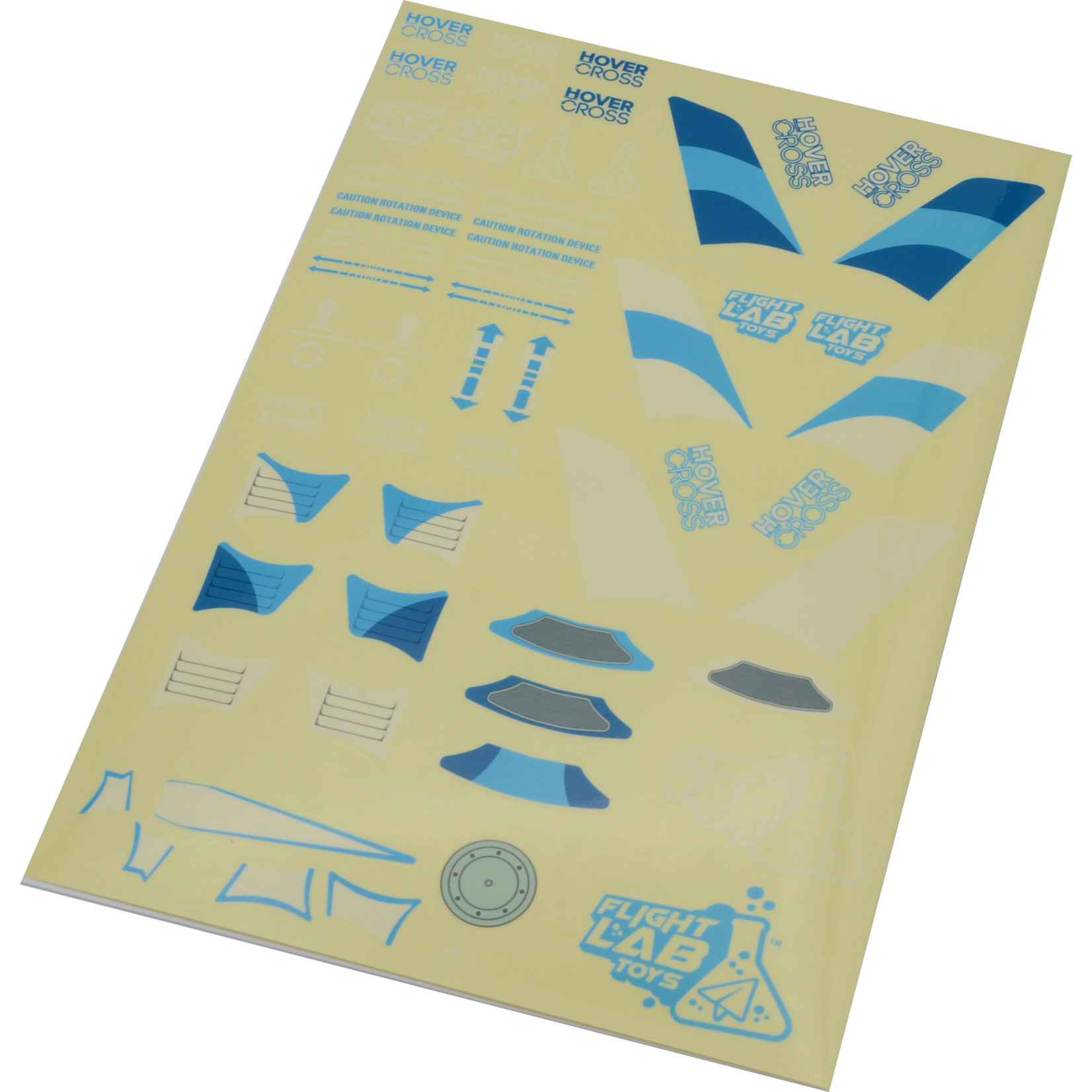 Flight Lab Toys Decal Sheet, Blue; HoverCross