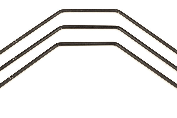 Team Associated RC8B3 FT Front Anti-roll Bars, 2.0-2.2mm