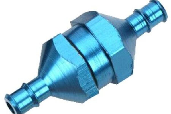 Dubro In-Line Fuel Filter-Blue