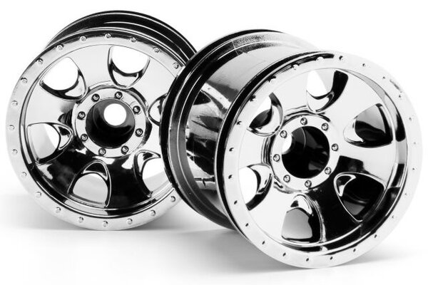 HPI Racing Warlock Wheel Chrome (2.2In/2pcs)