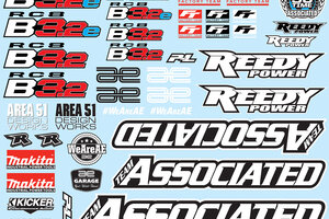 Team Associated RC8B3.2 Decal Sheet Team Associated RC8B3.2 Decal Sheet