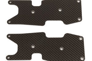 Team Associated RC8T3.2 FT Rear Suspension Arm Inserts, 1.2mm, Carbon Fiber