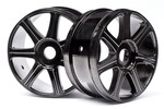 HPI Racing HB Edge Wheel 1/8 Buggy (Black Chrome/2pcs)