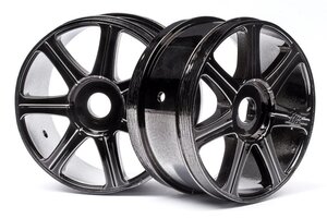 HPI Racing HB Edge Wheel 1/8 Buggy (Black Chrome/2pcs)