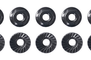 Team Associated M4 Low Profile Serrated Steel Wheel Nuts