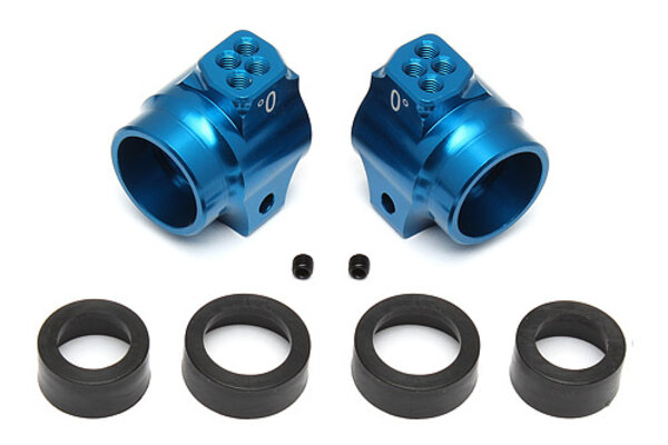 Team Associated Aluminum Rear Hubs, Blue