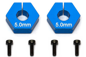 Team Associated Factory Team Clamping Wheel Hexes, 5.0mm Offset