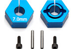 Team Associated Clamping Wheel Hexes, 7.0mm
