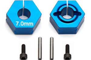Team Associated Clamping Wheel Hexes, 7.0mm