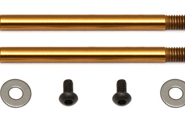 Team Associated 3 x 27.5 SHOCK SHAFT (V2), TIN FOR #91577 AND #91578