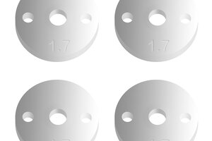 Team Associated FT 12mm Pistons V2, 2 x 1.7 Flat