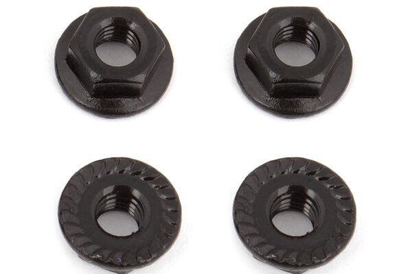 Team Associated M4 Serrated Nuts