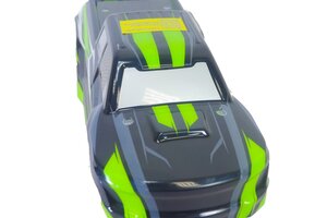 Blackzon Truck Body (Black/Green); Slyder