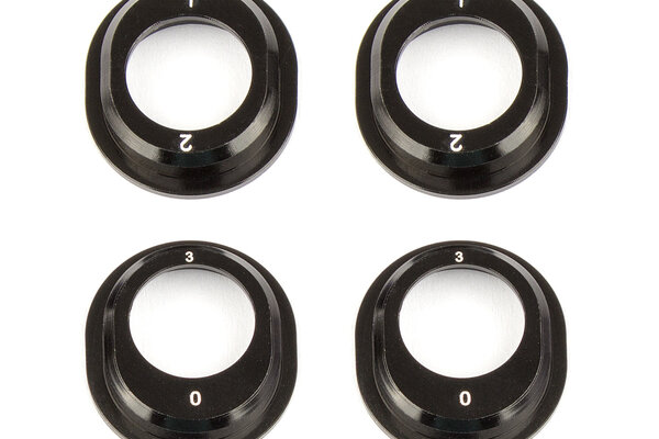 Team Associated Aluminum Differential Height Inserts, for B6.1, Black