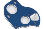 Team Associated B6.1 Laydown Motor Plate, blue aluminum