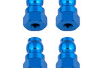 Team Associated Shock Bushings, 12 mm, blue aluminum