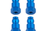 Team Associated Shock Bushings, 14 mm, blue aluminum