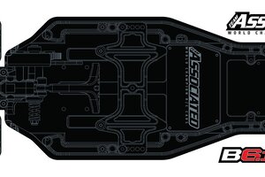 Team Associated FT Chassis Protective Sheet, Printed, for B6.1/B6.1D