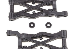 Team Associated RC10B6.2 Factory Team Rear Suspension Arms, 75mm, Carbon